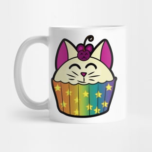 Catcake With Mouse-Cherry - Rainbow Mug